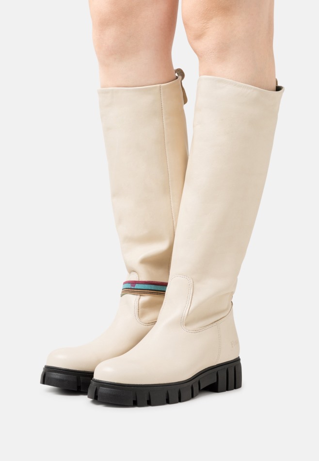 Bottes Plateforme Gabor | Blanc/noir Exclusif